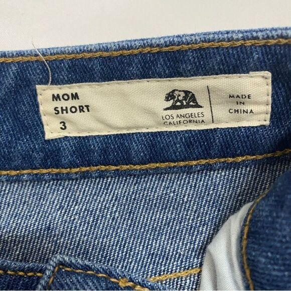 PacSun BULLHEAD Denim Co. Distressed Boho Patchwork Denim Mom Shorts - Picture 6 of 7